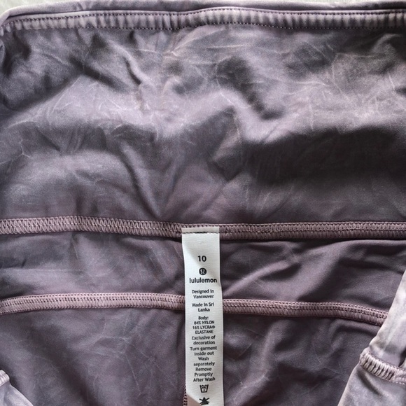 Lululemon fast and free right 25” *ice dye size 10 - Picture 6 of 9